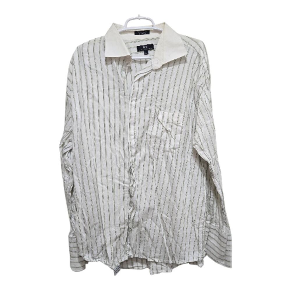 Phat Farm Men’s XL Striped Shirt Collar 18 Flawed Y2K